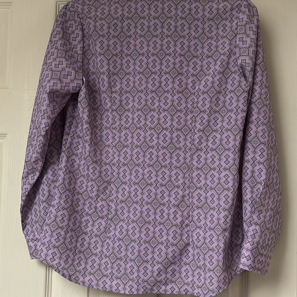 Pendleton Lavender Aztec‎ Southwest Print Button Up Women’s Shirt Sz 4 - Picture 4 of 7
